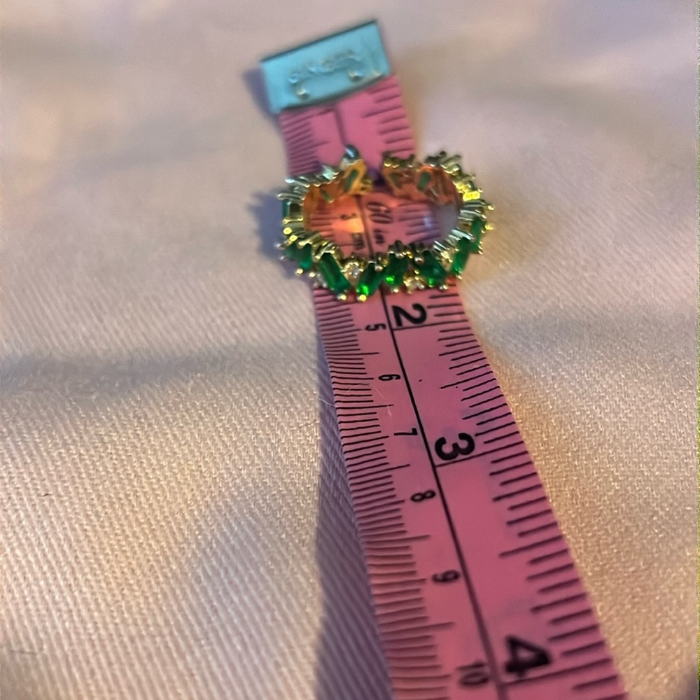 Gold and green ring - flexible